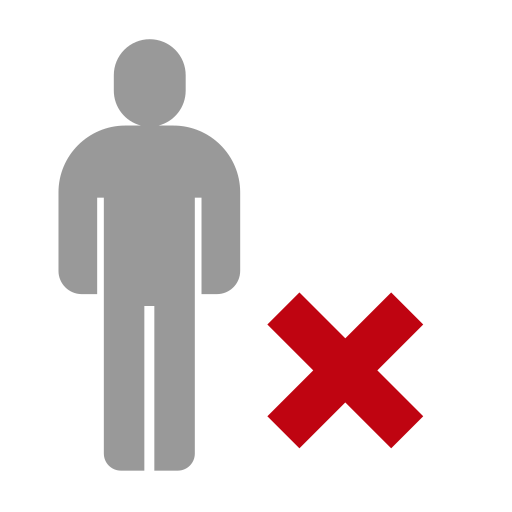 rechazo icono gratis