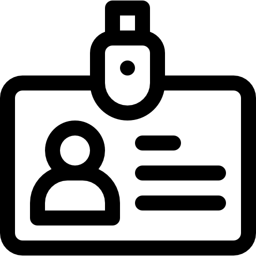 신분증 무료 아이콘