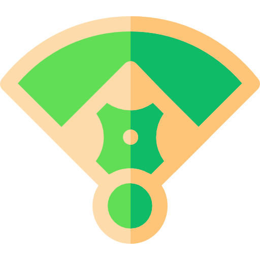 campo de béisbol icono gratis