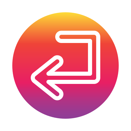 Down left arrow free icon