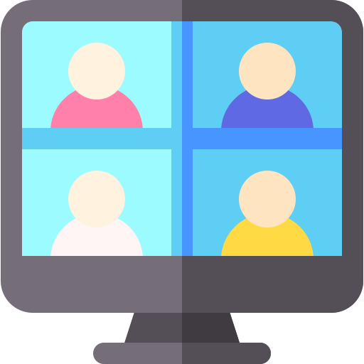 Video call Basic Rounded Flat icon