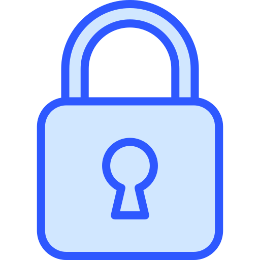 Lock Generic Blue icon