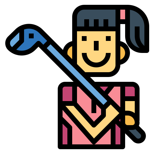 Golf player free icon