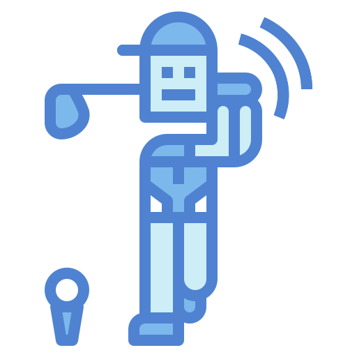 jugador de golf icono gratis