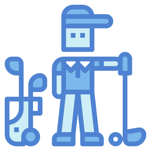 jugador de golf icono gratis