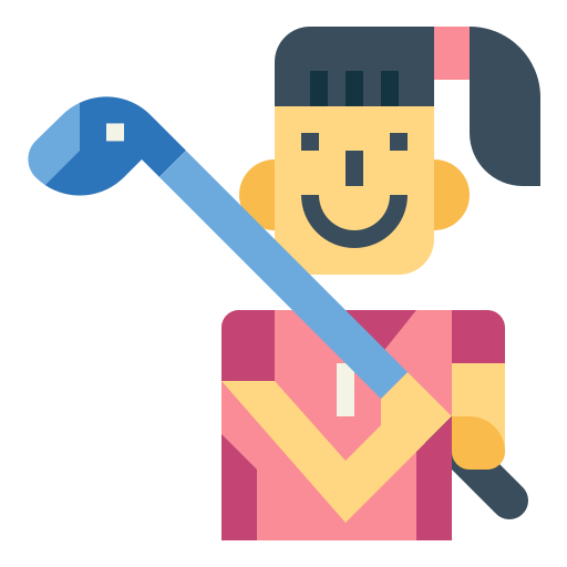 Golf player free icon