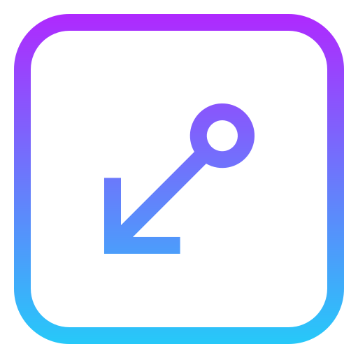 abajo a la izquierda icono gratis