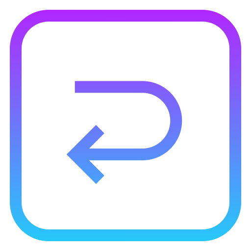 demi tour Icône gratuit