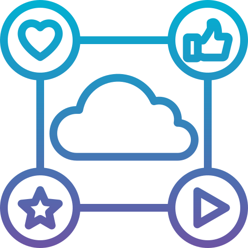 computación en la nube icono gratis