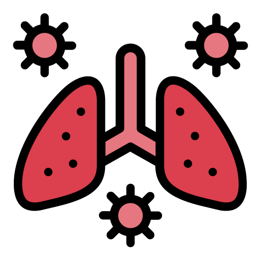 Pneumonia free icon Pneumonia free icon