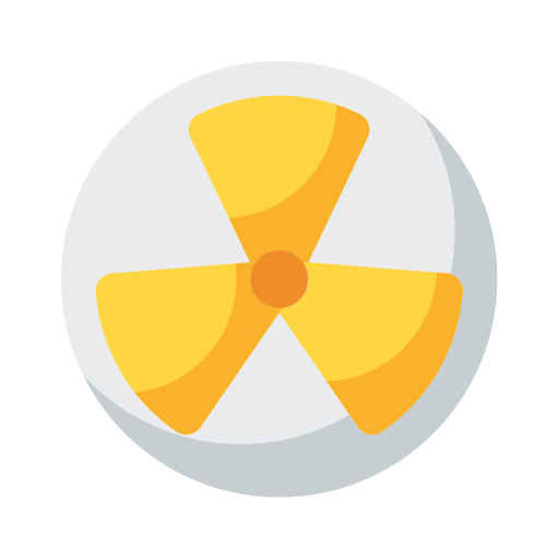 energía nuclear icono gratis