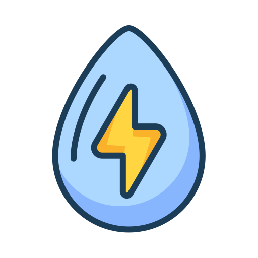 energía del agua icono gratis