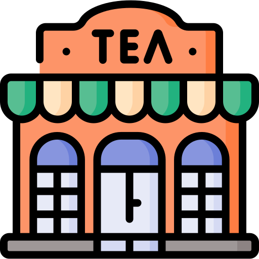 tienda de té icono gratis