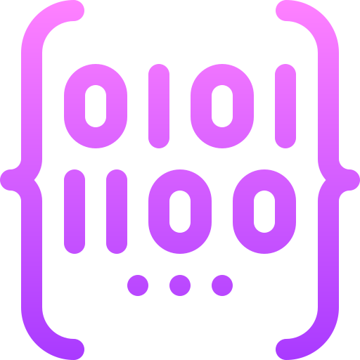 código binario icono gratis