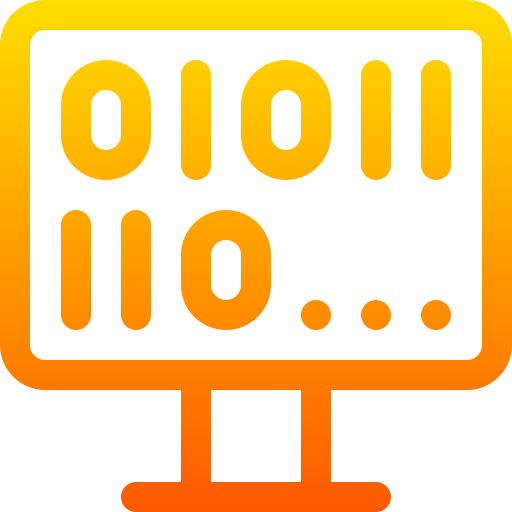 código binario icono gratis
