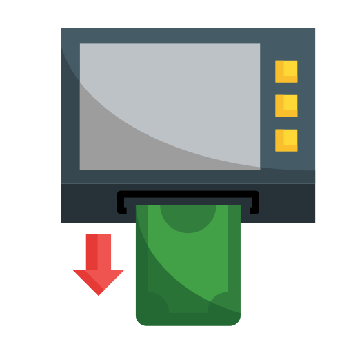 cajero automático icono gratis