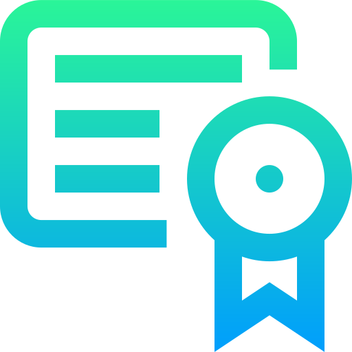 Certificate free icon