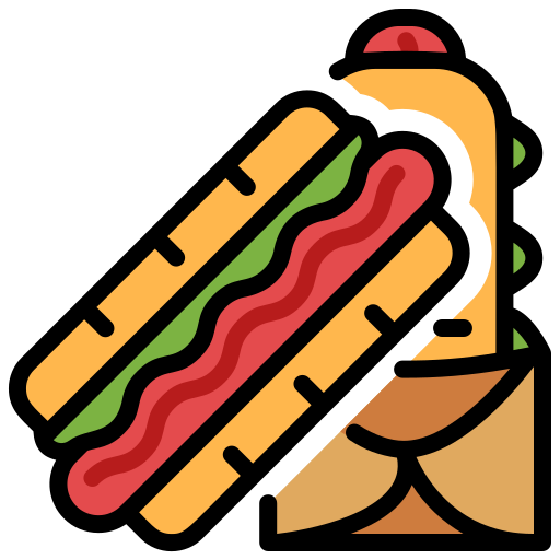 hot dog icono gratis