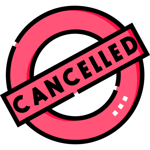 Cancelled - Free signs icons