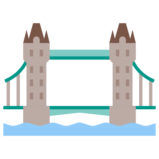 puente de la torre icono gratis