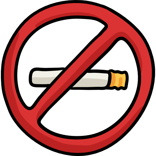 No smoking Hand Drawn Color icon