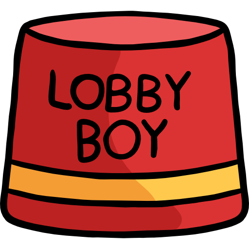 chico del lobby icono gratis