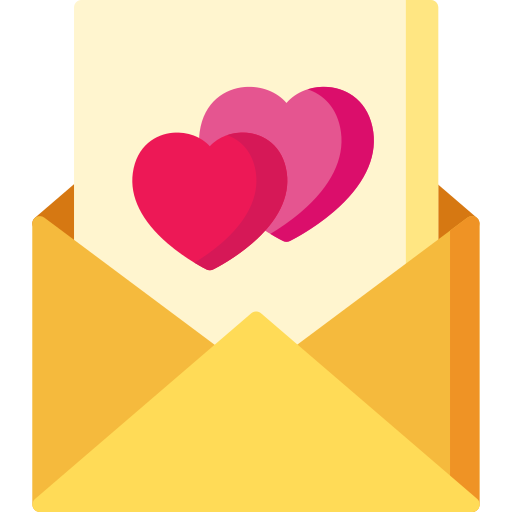 carta de amor grátis ícone