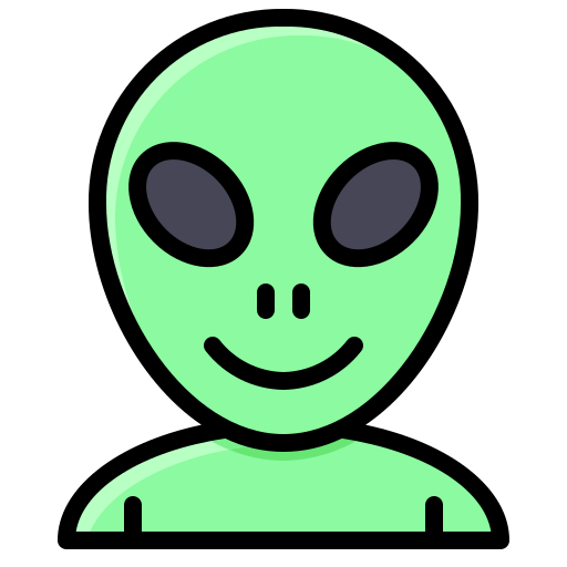 Alien Generic Outline Color icon