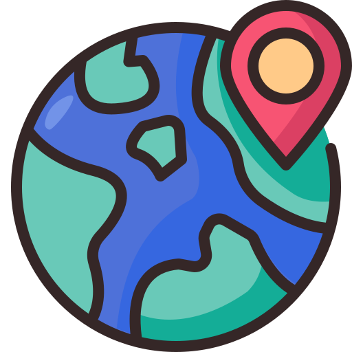 Global Generic Outline Color Icon