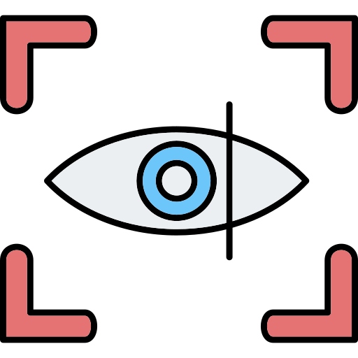 Eye scan Generic Thin Outline Color icon