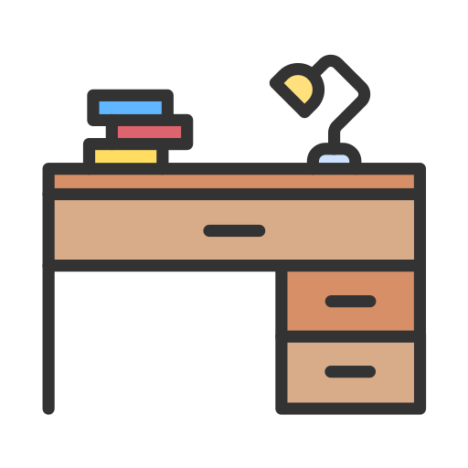 Desk Generic Outline Color icon