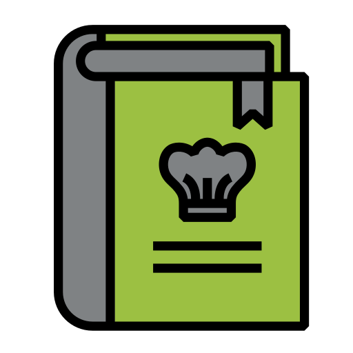 libro de recetas icono gratis
