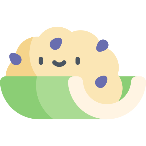 Sticky rice Kawaii Flat icon