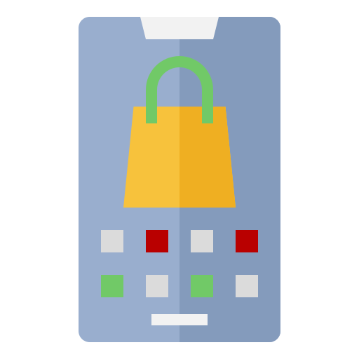 compras móviles icono gratis