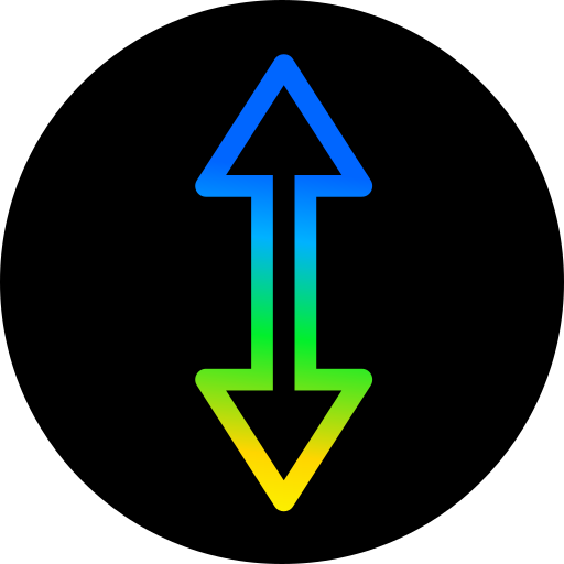 flechas opuestas icono gratis