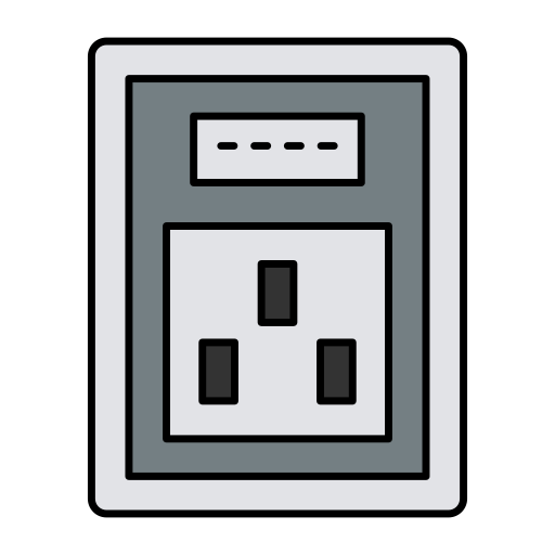 Wall socket free icon