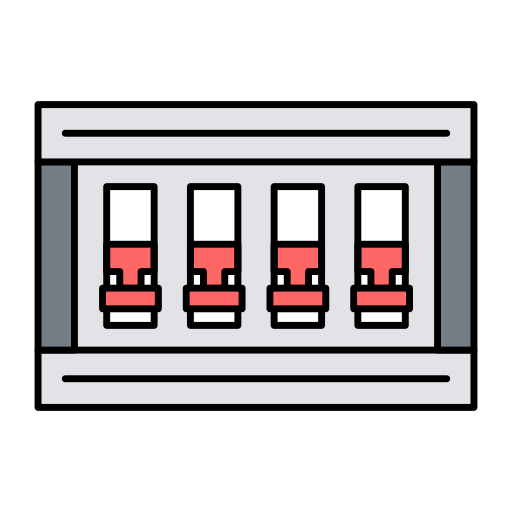 Circuit Board Generic Thin Outline Color Icon