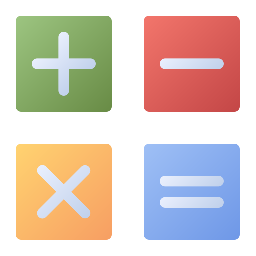 Math Generic Flat Gradient Icon