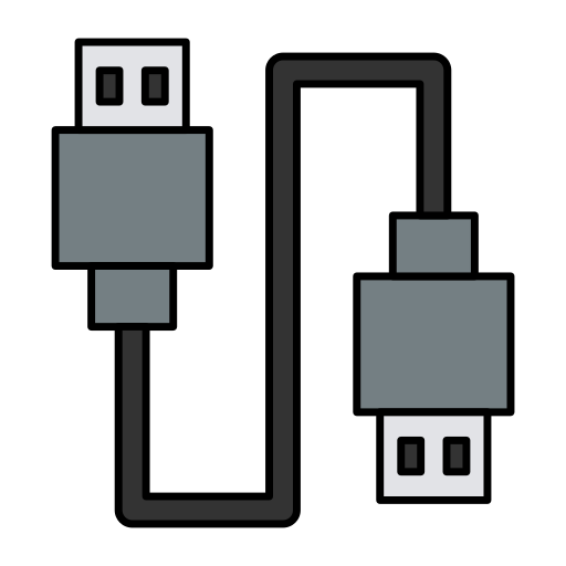 Data cable Generic Thin Outline Color icon