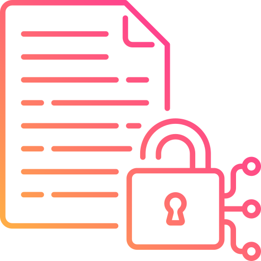 cifrado de datos icono gratis