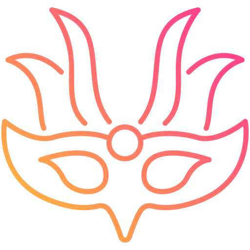 máscara de fiesta icono gratis