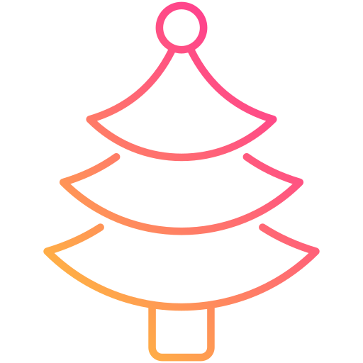 árbol de navidad icono gratis