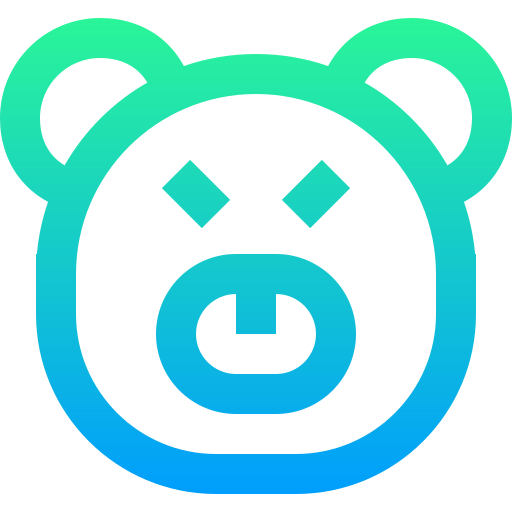 Bear market Super Basic Straight Gradient icon