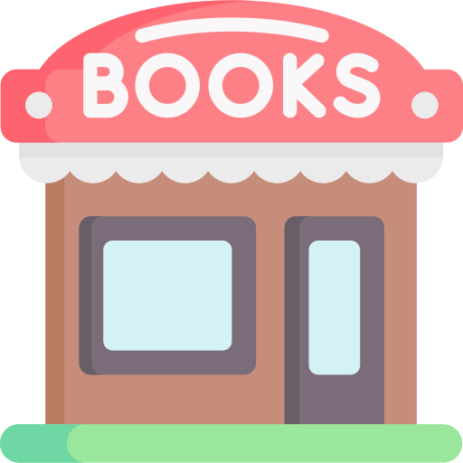 tienda de libros icono gratis