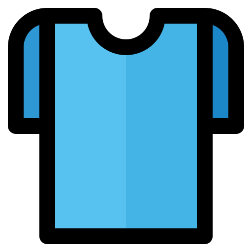 T shirt Generic Outline Color icon