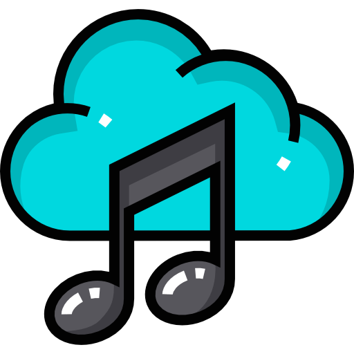 nube de música icono gratis