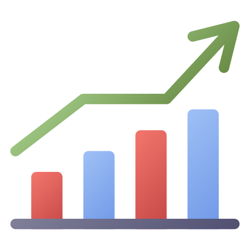 gráfico de barras icono gratis