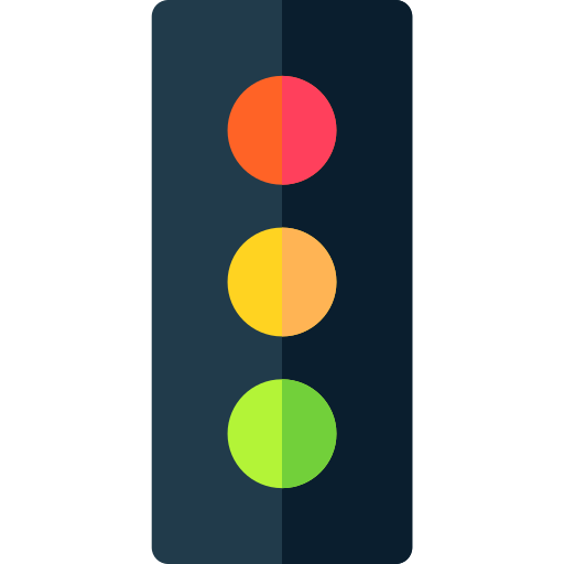 Traffic light Basic Rounded Flat icon