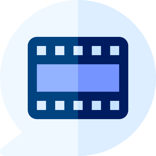 Video message Basic Rounded Flat icon