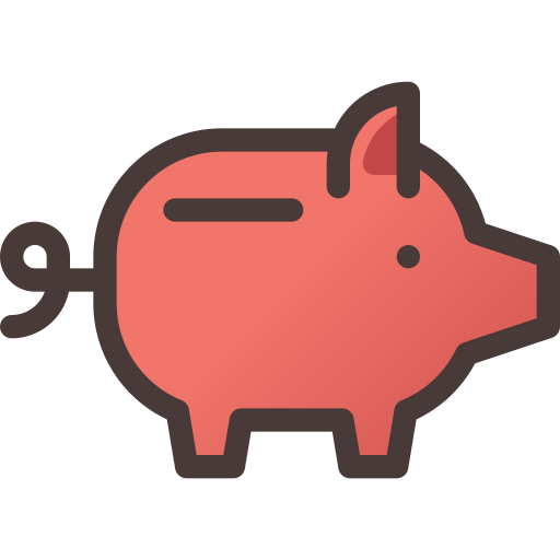 Piggy bank free icon